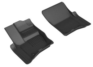 Land Rover Defender Floor Mats - Front - 3D MAXpider - KAGU Series - Black - `20-`22